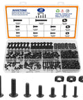 Beefy 296 Piece M3 M4 M5 T Nuts And Screws Set For Aluminum Extrusion Hardware Must Have Including 60 M3 T Nuts 60 M4 T Nuts 28 M5 T Nuts Plus M3 M4 M5 Screws In 8mm 10mm 12mm 16mm And 20mm Lengths, in organizer case
