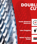 Tungsten carbide rotary burr SF-5 double-cut with 1/4-in shank for die grinder