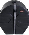Heavy Duty Gig Safe 14 X 28 Marching Bass Drum Road Case featuring durable black shell and secure strap for protection.