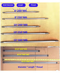 Top Tier Reciprocating Cycle Linear Actuator Push Rod Replacement For Telescopic Motors With Slick M6 Threading And 8 By 200 Millimeter Stroke displayed along with other push rod sizes and specifications.