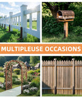 Various uses of Fence Post Repair Kit For Leaning Or Broken 4x4 And 6x6 Posts, Heavy Duty, Adjustable Angle, Solid Metal, Anti Rust Paint Finish