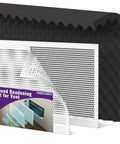 Acoustic Foam Sound Deadening Kit For Hvac Vents With Self Adhesive Mesh Covers and 5 38 sq ft high density egg crate foam and mesh covers.