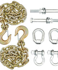 Ultimate 5th Wheel Trailer Safety Towing Chain Kit For Universal Connection Fits Rail Or Gooseneck Setups Heavy Duty Chains