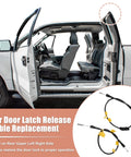 Two Piece Rear Upper Left And Right Door Latch Release Cables Kit For Ford F150 Extended Cab 2004 2008 And Lincoln Mark LT 2006 2008