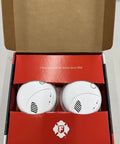 Box of Combo Smoke And Carbon Monoxide Alarm With Interconnect, Hardwired Power, Battery Backup, Voice And Location Alerts, 2-Pack