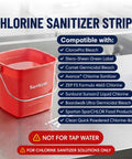 Dual Sanitizer Test Kit for Commercial Kitchens with 200 Strips, Quat 0-400PPM and Chlorine 0-200PPM, Pro-Grade Food Service Testing for Bars, Restaurants, and Cafes chlorine strips package
