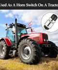Push To Start Engine Button Momentary 12V 24V Waterproof Switch for Cars Boats Trucks Lawn Tractors Black 2 Pack on tractor