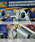 Basement door weatherstrip kit for Bilco cellar doors being installed; shows U-shaped gasket and bulb trim gasket.