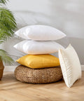 Pack Of 4 Outdoor Pillow Inserts Waterproof 18x18 Inch Square Cushions For Patio Garden Bed Sofa Couch Cozy Plush Inner Fill No Covers Included