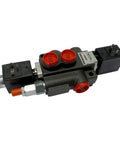 Built Tough Durable Cast Iron Monoblock Hydraulic Control Valve With 1 Spool 13 GPM Flow 3625 PSI SAE Ports 12V DC Solenoid Operated