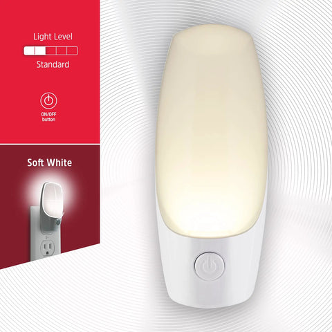 LED Night Light Plug In With Manual On Off Switch UL Certified And Energy Efficient Soft White Glow Nighttime Navigation