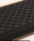 Close-up of Grippy Rubber Stair Treads Non Slip Outdoor 35x10 Inches 5 Pack Anti Slip Step Mats With Nosing, textured surface.