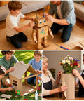 Beefy 17 Inch Wide Corrugated Cardboard Roll, 235 Inch Long, B-Flute for DIY robot, house, and flower vase projects