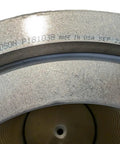 Beefed Up Dust Collector Filter Replacement For Wynn Enviromental, Grizzly, Harbor Freight, close-up of metal rim and date code