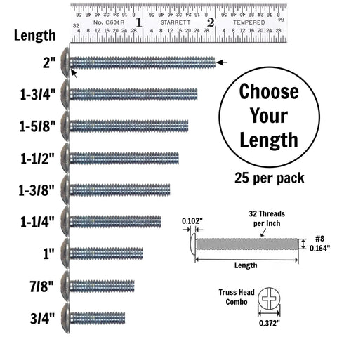 Top Shelf Cabinet Knob And Pull Machine Screws 25 Pack Featuring Tough 8-32 Thread And Easy 1-1/4 Inch Lengths For Zero Drama Kitchen And Bathroom Drawer Door Hardware Fixes That Truly Hit The Mark