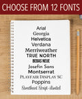 Kickass Custom Text Line Stamps With Self Inking Tech For Office And Home Personalized Rubber Stamp showing twelve font choices.