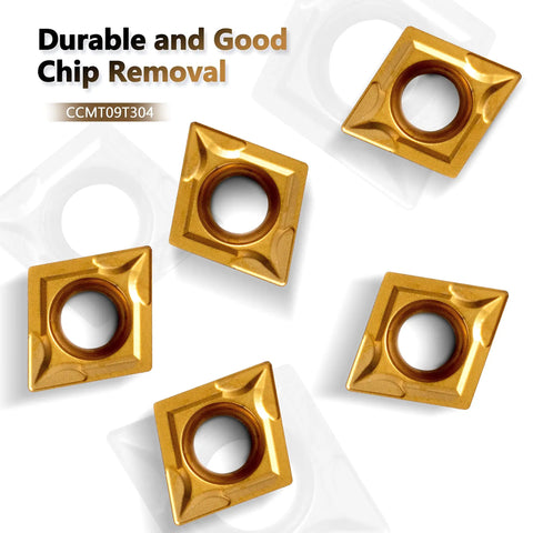 Golden carbide inserts for Lathe Threading Tool Set With Half Inch Shank Threading Holders For Metal Lathe Left Hand SCLCL1212H09
