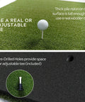 Durable 4x5 Golf Mat For Indoor Outdoor Practice Heavy Duty Commercial Tee Ready Mat with pre-drilled tee holes