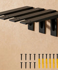 Heavy Duty 10x6 Inch Shelf Brackets Set Of 4 Sturdy L Shaped Metal Supports Up To 300 Lbs With Installation Hardware