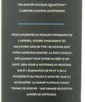 Side view of Type I 5 Layer HEPA Vacuum Bags For Platinum Canister Vacs Pack Of 2 Self Sealing Refill AH10005 packaging
