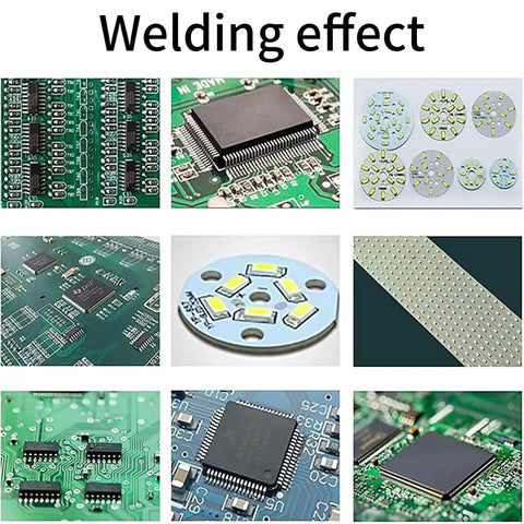 Examples of soldered PCBs using Smart Auto SMD Reflow Oven With Infrared IC Heater 110V 800W Soldering Station
