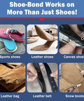 Clear Shoe Glue For Quick Fixes Heavy Duty Shoe Repair Adhesive That Bonds On Contact used on various materials and items.