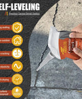 Two Pack Grey Self Leveling Concrete Crack Filler Sealant For Driveways Patios Sidewalks And Garage Floors DIY use