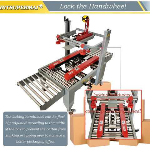 Crush Your Shipping Rush Like A Boss With This Smooth Auto Carton Sealer Machine For Quick Box Taping lightweight adjustable head for accurate carton sealing.