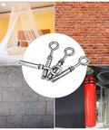 Built Tough Heavy Duty M6 Eyebolts Set In Stainless Steel For Wall, Ceiling And Concrete Anchors with installation examples