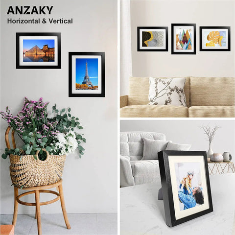 Diversion Safe Picture Frame With Hidden Compartment And Fireproof Waterproof Money Bag For Cash And Valuables, 5x7 Inch Home Security Storage, displayed in living space with wall art.