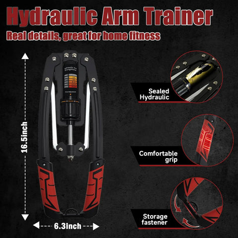 Hydraulic Twister Arm Exerciser For Home Gym Adjustable 22 To 440 Lbs Stepless Resistance Strength Training Gear shown
