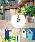 Outdoor String Light Hooks 25 Pack With Safety Buckle Screw In Swivel Eye Hooks used for fence lighting, planter, and decor