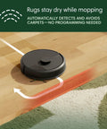 2 In 1 Vacuum And Mop Robot With Beast Suction And Self Emptying For 75 Days Cleans All Floor Types avoiding carpet