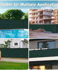 Heavy Duty HDPE Privacy Fence Screen With Custom Sizes For Outdoor Shade Coverage on patios, gardens, yards, and balconies.