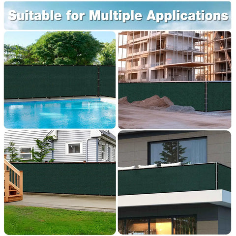 Heavy Duty HDPE Privacy Fence Screen With Custom Sizes For Outdoor Shade Coverage on patios, gardens, yards, and balconies.