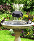 Solar Powered Bird Bath Bubble Fountain For Garden Ponds And Pools Stainless Steel Water Wiggler Oxygenation Enhancer