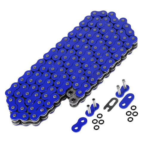 Blue O Ring Drive Chain And Sprockets Kit For Yamaha Warrior 350 YFM350X 1989 2004 with 120-link blue chain and components