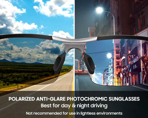Next Level Hella Comfortable Photochromic Sunglasses For Men Game Changing Day And Night Auto Darkening Driving Glasses With Z87 Certified Safety Rating And Premium Anti Glare Lens Technology For Supreme Road Visibility And Crystal Clear Vision All Day