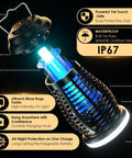 Cordless Bug Zapper Outdoor 4200V Electric Mosquito Zapper Fly Trap Rechargeable Portable Waterproof Insect Killer diagram