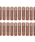 Get Ready Welding With This Ultimate 20 Pack Of.023 M6 Contact Tips Perfectly Fitted For Your Mag Mig Torch Upgrade And Keep The Fire Burning. Copper contact tips, .023 in size, arranged in two rows.