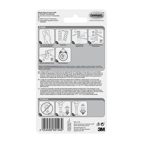 Clear Mini Adhesive Hanging Strips For Wall Decor Hassle Free Setup Works Like A Charm Strong Hold Clean Pop Off Zero Tool Nonsense Totally Undetectable Refill Pack For Heavy Duty Clips And Home Organization