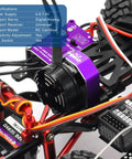 Beefy Torque 2204 2400KV Brushless Outrunner Motor with Transmission and 30A Mini ESC on SCX24 Axial Remote Crawler Car.