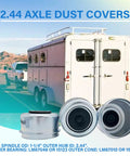 Two And Three Eighths Inch Dust Cap Grease Cover For Two Point Four Four Dexter EZ Lube Camper Axle Trail Ready Hub