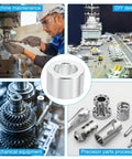 10 Pack M3 Aluminum Spacers, 3.1mm ID x 5mm OD x 4mm L shown with applications in machinery and model building