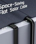 Space-saving design of 10 Foot 12 AWG Solar Panel Extension Cable With Waterproof Male And Female Connectors For RVs PV Flat Wire