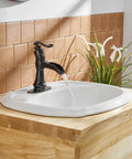 Oil Rubbed Bronze Waterfall Bathroom Sink Faucet With Single Handle 1 Hole Mount No Fuss Easy Install Pop Up Drain Assembly And Durable Supply Hose Farmhouse Vanity Bath Faucet