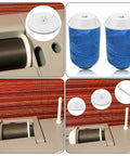 3 Piece Spool Pin Cap Set With Small And Large Spool Covers And Spool Pin Quick No Fuss Replacement Parts For Everyday Home Sewing Machines Durable Spool Cap Covers That Fit Most Domestic Machines on sewing machine spool