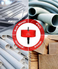 Hole saw 3 3/8 in (86 mm), red HSS bi-metal cutter for wood and plastic