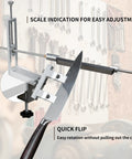 Knife Sharpening Kit With 360 Flip Dual Clamp And Quick C Clamp Fix Angled Sharpener For 15 To 27 Degrees in workshop setting