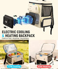 Ultra Light 16Qt Electric Cooler Bag Precision Dual Temp Knobs with cooling and heating features for outdoor use.